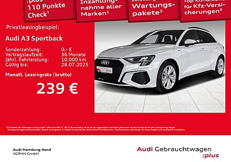 Audi A3 Sportback 30 TFSI S line S tronic Sound Navi