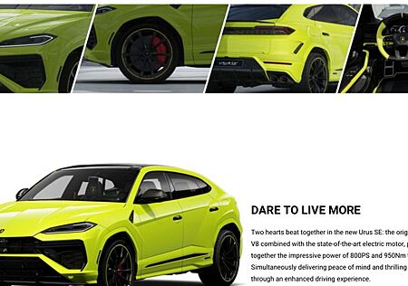 Lamborghini Urus 4.0 V8 PHEV SE*VOLL*PANO*BELÜF+MASSAGE*SOFT
