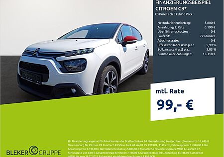 Citroën C3 PureTech 83 Shine Pack