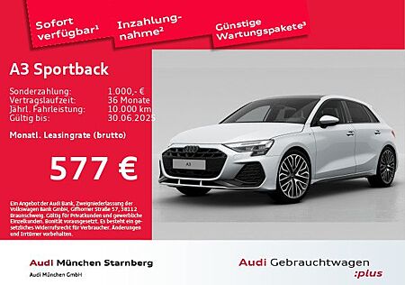Audi A3 Sportback S line 35 TFSI S tronic Pano 19" AC