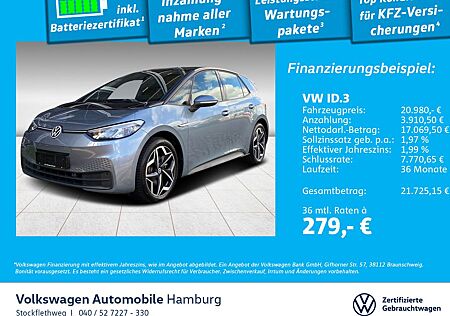 VW ID.3 Volkswagen Pure Performance City Navi ACC LED CarPlay