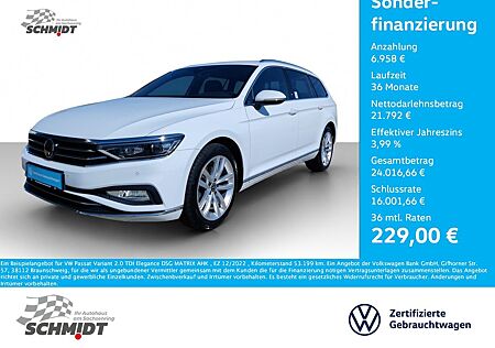 VW Passat Variant Volkswagen 2.0 TDI Elegance DSG MATRIX AHK