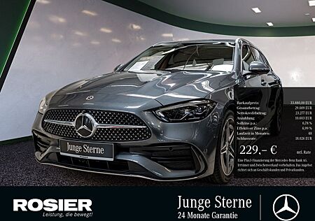 Mercedes-Benz C 220 gebraucht kaufen Mercedes-Benz C 220 d T AMG Sport LED Navi Kamera Spurh.-Ass.
