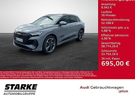 Audi Q4 e-tron 45 S line AHK Standheiz Navi LED Lede