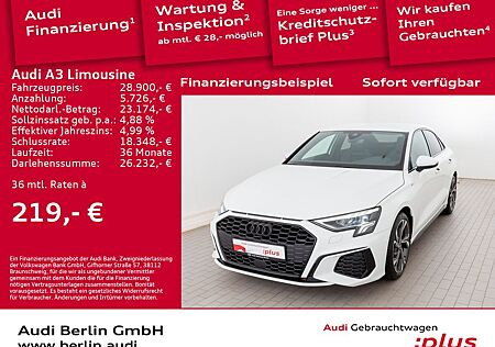 Audi A3 Limousine 30 TFSI S line S tr. LED PDC NAVI