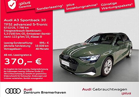 Audi A3 SPORTBACK 30 TFSI ADVANCED S-TRONIC NAVI LED