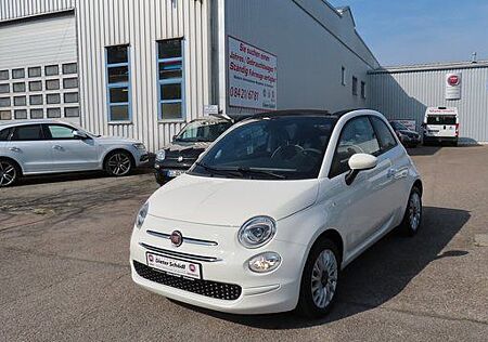 Fiat 500 Cabrio Lounge Hybrid 70 PS Weiss-Schwarz