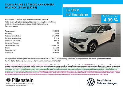 Volkswagen T-Cross R-LINE 1.5 TSI DSG AHK KAMERA NAVI ACC