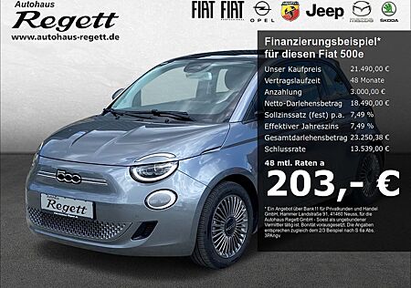 Fiat 500E Icon El. Panodach Navi 360 Kamera Apple Car