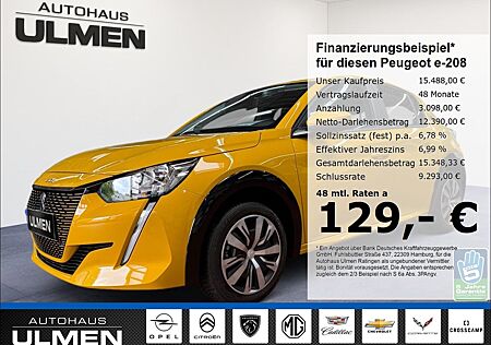 Peugeot e-208 e- Active Elektromotor Klimaautomatik Temp