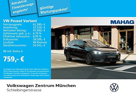 VW Passat Variant Volkswagen 2.0 TDI R-Line BlackStyle AHK IQ.
