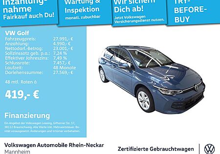 VW Golf Volkswagen VIII 1.5 eTSI Life DSG GAR 2029 App-Connect