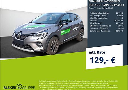 Renault Captur Phase 1 Techno Mild Hybrid 140