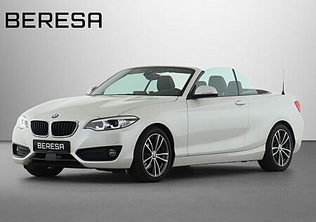 BMW 220 d Cabrio Sport Line Leder LED Navi Memory