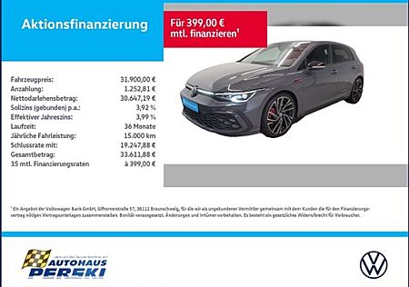 VW Golf Volkswagen VIII 8 2.0 TSI GTI DSG Black Style KLIMA,