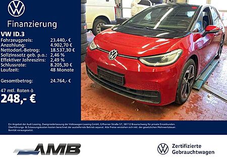 VW ID.3 Volkswagen Pro AHK/Matrix/Navi/Pano/Sitzhzg/Alu19/RFK