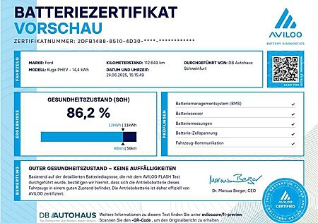 Ford Kuga Titanium X 2.5 DuraTec PHEV Automatik Pano