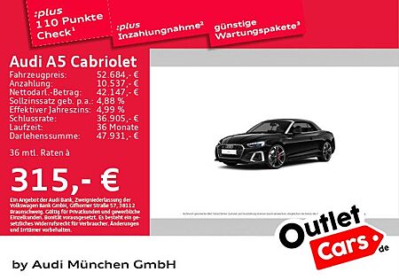 Audi A5 Cabriolet 45 TFSI qu. S tronic S line Matrix