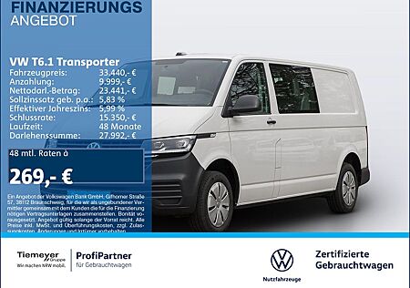 VW T6 Transporter Volkswagen T6.1 Kasten PLUS DSG 5-SITZE LED KAMERA