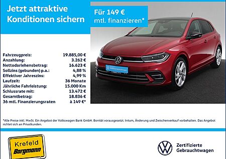 VW Polo Volkswagen 1.0 TSI Style MATRIX-LED ACC NAVI KAMERA