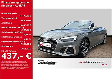 Audi A5 Cabriolet 40 TFSI S-LINE+AHK+NAVI+LEDER+VIRTU