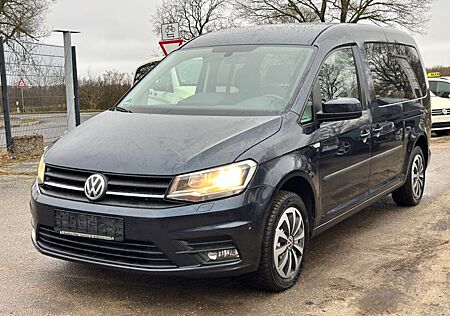 VW Caddy Volkswagen Maxi Aut*Rollstuhl*Rampe*Kam*7-Sitz*Blau*