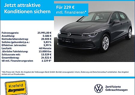VW Golf Volkswagen VIII 2.0 TDI Life LED ACC NAVI SHZ PDC