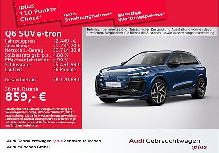 Audi Q6 e-tron qu. S line Edition One Luftfed/Pano/B&
