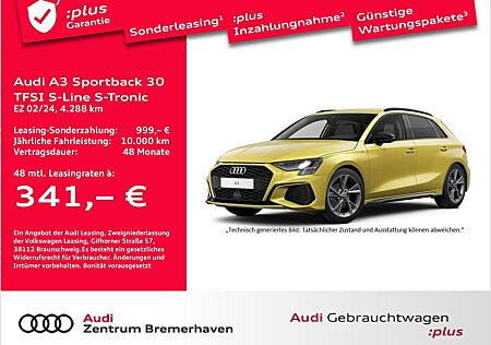 Audi A3 SPORTBACK 30 TFSI S-LINE S-TRON. AHK NAVI ACC