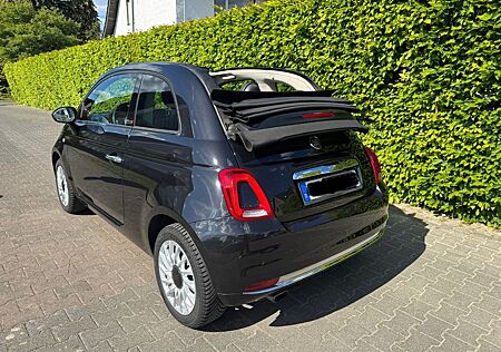 Fiat 500C 1.2 8V Cabrio Lounge-Verdeck schwarz