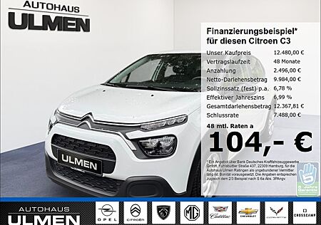 Citroën C3 Feel PureTech 83 EU6d S&S Klimaanlage Tempoma
