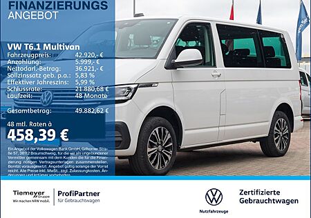 VW T6 Multivan Volkswagen T6.1 Multivan 4M COMFORTLINE AHK LED KAMERA