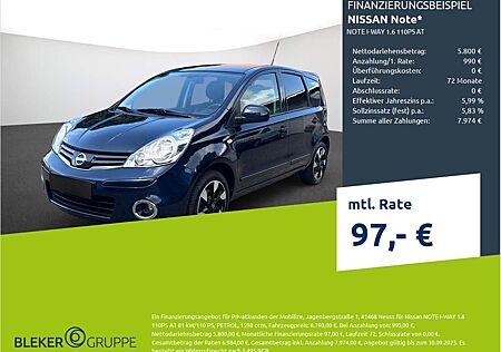 Nissan Note I-WAY 1.6 110PS AT