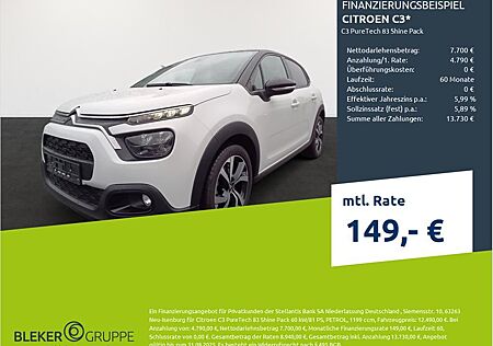 Citroën C3 PureTech 83 Shine Pack