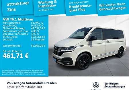 VW T6 Multivan Volkswagen T6.1 Multivan 2.0 TDI DSG LED Navi AHZV Kamera