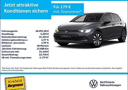 VW Golf Volkswagen VIII 1.0 eTSI Move LED ACC NAVI KAMERA SHZ