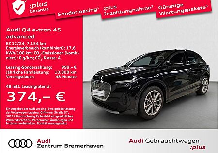 Audi Q4 e-tron 45 ADVANCED KAMERA AHK ACC NAVI SITZH.