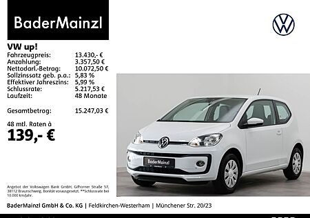 VW Up Volkswagen ! 1.0 TSI SHZ Klima Bluetooth