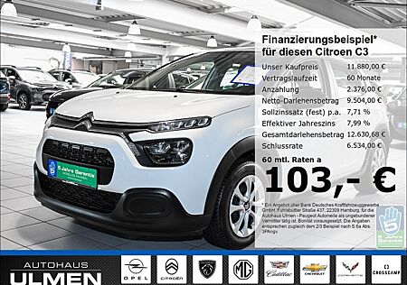 Citroën C3 Feel 1.2 PureTech 83 EU6d Klimaanlage Park Di