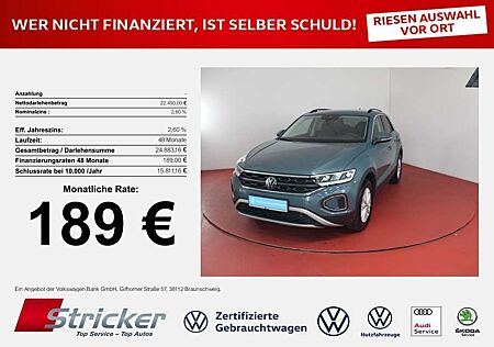 VW T-Roc Volkswagen Life 1.0TSI 189,-ohne Anzahlung Navi App-
