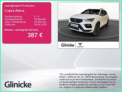 Cupra Ateca 2.0 TSI VZ 4Drive Top View FullLink AHK