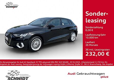 Audi A3 Sportback 35 TFSI advanced GRA PDC SHZ SOUND