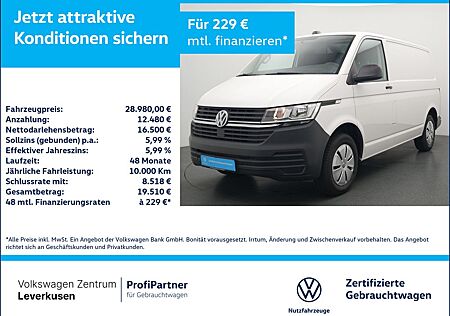 VW T6 Transporter Volkswagen T6.1 Kasten TDI AHK SHZ PDC NAVI APP