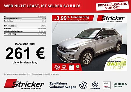 VW T-Roc Volkswagen Style 1.5TSI DSG 261,-ohne Anzahlung AHK N