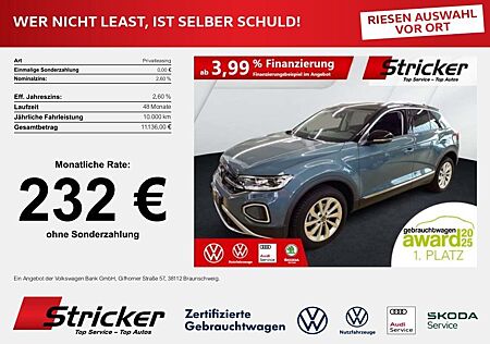 VW T-Roc Volkswagen Style 1.5TSI DSG 232,-ohne Anzahlung AHK N