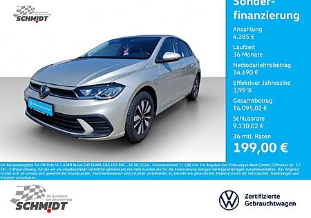 VW Polo Volkswagen VI 1.0 MPI Move SHZ KLIMA GRA LED PDC