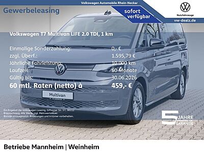 Volkswagen T7 Multivan Life 2.0 TDI DSG NAVI AHK 7-Sitzer