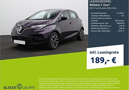 Renault ZOE E-Tech Evolution EV50 110hp
