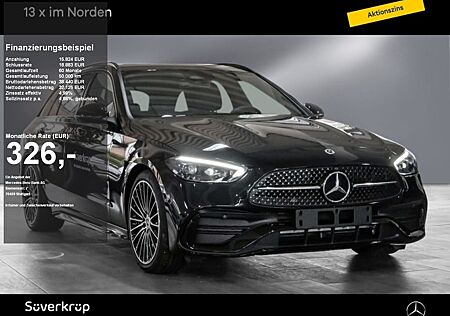 Mercedes-Benz C 200 d T AMG NIGHT SPUR AHK DISTR 360 PDC SHZ