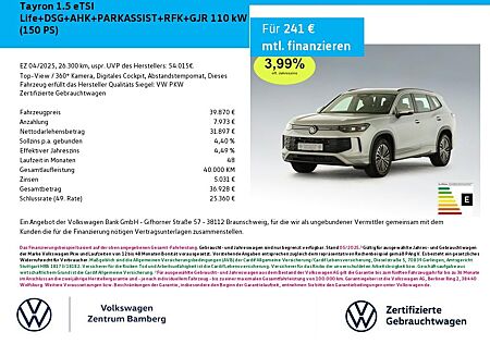 VW Tayron Volkswagen 1.5 eTSI Life+DSG+AHK+PARKASSIST+RFK+GJR